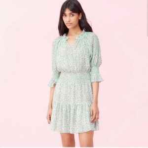 Rebecca Taylor silk/cotton dress with metallic thread